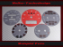 Set Tachoscheiben für Porsche 911 964 993 300 Kmh