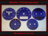 Set Tachoscheiben für Porsche 911 964 993 300 Kmh
