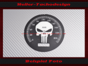 Tachoscheibe für Harley Davidson Road King Classic FLHRC 2006 bis 2010 Ø100 Mph zu Kmh