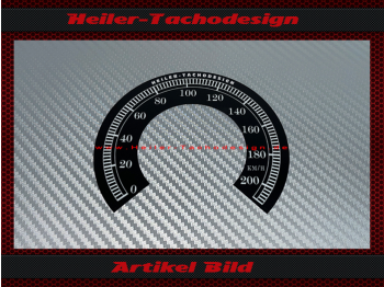 Speedometer Sticker for Harley Davidson Road King Classic FLHRC 2006 to 2010 Ø100 Mph to Kmh