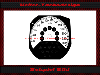 Tachoscheibe für Dodge Caliber SX 2006 bis 2015 140 Mph zu 240 Kmh