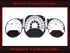 Speedometer Discs for Dodge Caliber SX 2006 to 2015 140 Mph to 240 Kmh