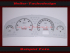 Tachoscheibe für Opel Vectra C Signum Diesel 250 Kmh mit Ringe