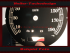 Tachoscheibe für Harley Davidson FXFTBI Night Train 2005 2006 Ø100 Mph zu Kmh