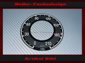 Tacho Aufkleber für Mercedes Benz 190 SL W121 B II...