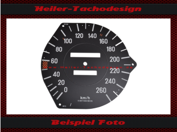 Speedometer Disc for Mercedes W107 R107 280SL mechanical Speedometer 160 Mph to 260 Kmh