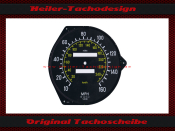 Speedometer Disc for Mercedes W107 R107 280SL mechanical Speedometer 160 Mph to 260 Kmh