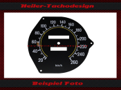 Speedometer Disc for Mercedes W107 R107 280SL mechanical Speedometer Mph to Kmh