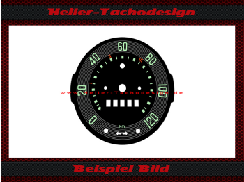 Speedometer Disc for VW Karmann Ghia Cabrio Typ15 1953 120 Kmh Form - 1