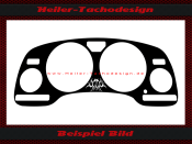 Tachoblende Carbon Optik für Opel Astra G Zafira A