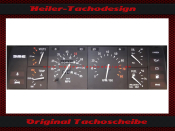 Tachoscheibe für DMC DeLorean Motor Company für TÜV Mph zu Kmh - 1