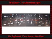 Tachoscheibe für DMC DeLorean Motor Company für TÜV Mph zu Kmh - 1