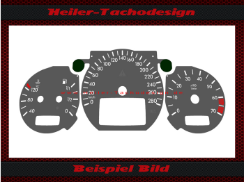 Tachoscheibe für Mercedes W208 Clk 55 AMG 280 Kmh