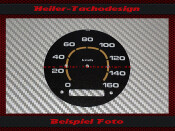 Speedometer disc Hummer H1 MPH to KMH - 1