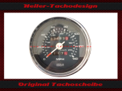 Speedometer Sticker for Moto Guzzi California 1100i 1997 Mph to Kmh