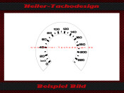 Tacho Aufkleber Moto Guzzi California 1100i 1997 Mph zu Kmh