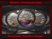 Tachoscheibe für Porsche 911 996 GT3 Facelift Mph zu...