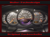 Tachoscheiben für Porsche 911 996 GT3 Facelift 200 Mph zu 320 Kmh