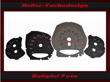 Speedometer Discs for Porsche 911 991 GT3 225 Mph to 350 Kmh 10000 RPM