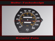 Speedometer Disc for Mercedes W107 R107 450SL 1977 mechanical Speedometer Mph to Kmh