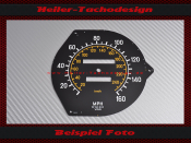 Tachoscheibe für Mercedes W107 R107 450SL 1977 mechanischer Tacho Mph zu Kmh