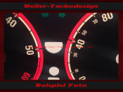 Tachoscheibe für Opel Astra G Zafira A OPC Design