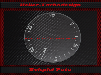 Speedometer glass for tractor meter Porsche Standard Star 2600 rpm