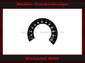Speedometer Sticker for Suzuki T500 1972 Mph to Kmh