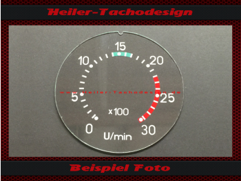 Drehzahlmesser Glas Glasskalen LKW S 4000 - 1 Ø 95 mm