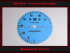 Tachometer dial for Porsche 911 964 993 without on-board computer 7500 rpm 6 oclock position
