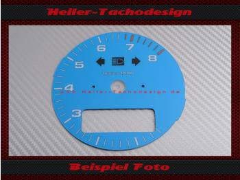 Tachometer dial for Porsche 911 964 993 with on-board computer 8000 rpm 5 oclock position
