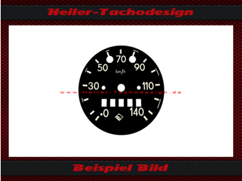 Speedometer Disc for MZ TS 150250 auch ETS 150 250 0 to 140 Kmh Ø 73 mm