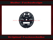Speedometer disc MZ ETZ 150/250 0 -140 km / h Ø 73 mm