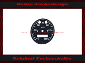 Speedometer disc MZ ETZ 150/250 0 -140 km / h &Oslash; 73 mm