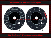 Tachoscheiben für Mercedes SLK R172 AMG ohne Distronic 200 Mph zu 320 Kmh