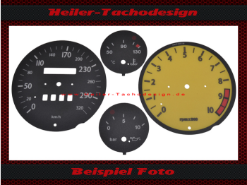 Speedometer Discs for Ferrari F355 Stradale Design 200 Mph to 320 Kmh