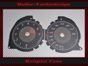 Speedometer Disc for Mitsubishi Lancer EVO 2014 Mph to Kmh