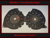 Speedometer dials for Mitsubishi Lancer EVO 2014 190 Mph to 310 Kmh