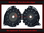 Speedometer dials for Mitsubishi Lancer EVO 2014 190 Mph to 310 Kmh