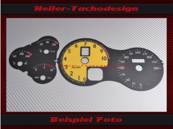Tachoscheiben für Ferrari F430 2004 bis 2009 220 Mph zu 360 Kmh