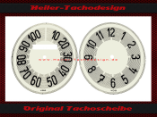 Speedometer dial and clock for DKW F5 F7