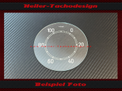Speedometer Glass for VDO General Wehrmacht 0 to 100 kmh...