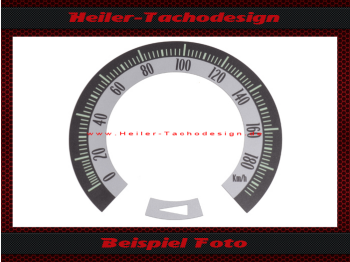 Speedometer Sticker for Chevrolet Camaro 1967 120 Mph to 190 Kmh