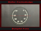 Tacho Glas Skala Veigel 0 bis 140 kmh Ø78 mm