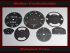 Set Speedometer Discs for Porsche 912 120 Mph to 200 Kmh - 2