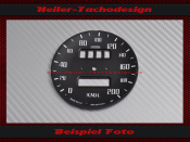 Speedometer Disc for MG Midget Smiths Ø 75 mm 120 Mph to Kmh