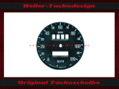 Tachoscheibe MG Midget Smiths Ø 75 mm 120 Mph zu Kmh
