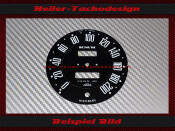 Speedometer dial MGA 1.Serie Until April 1956 Jaeger Ø 92...
