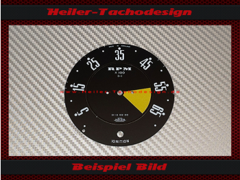 Drehzahlmesser Scheibe für MG MGA erste Serie Bis April 1956 Jaeger Ø92 mm