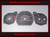 Tachoscheibe Honda Goldwing GL 1800 2005 bis 2015 Mph zu Kmh